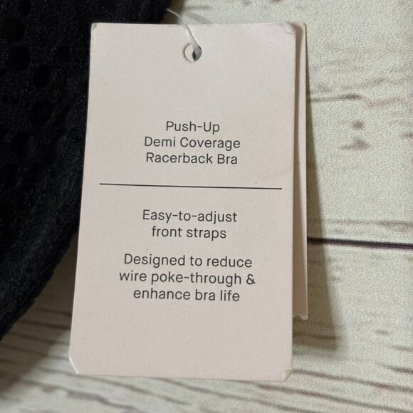 Auden Racerback Push Up Demi Coverage Bra w Front Clasp Closure 34DD - Picture 7 of 7